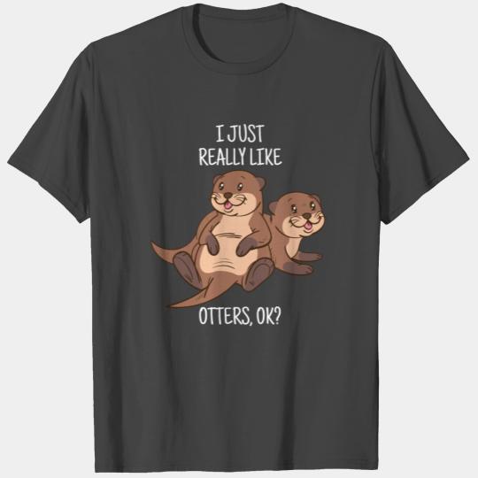 Otter Lover Women Sea Otter Gift for Men Otter T Shirts