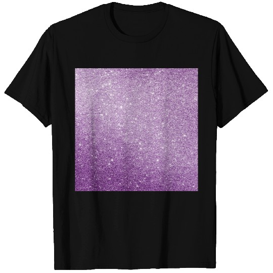 Lilac Glitter Pattern T Shirts