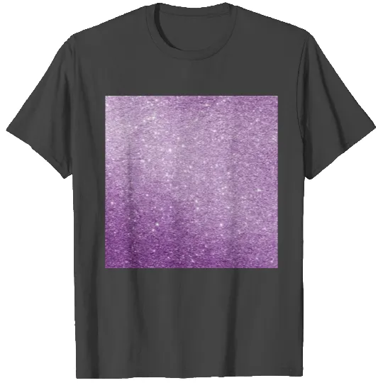 Lilac Glitter Pattern T Shirts