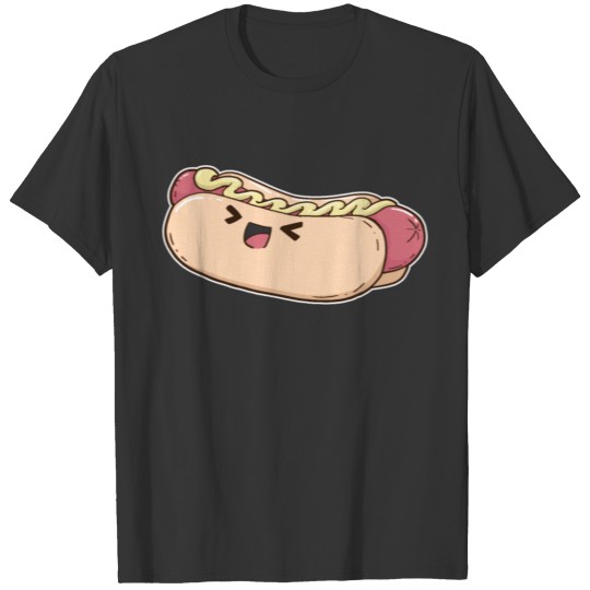 Hotdog Sandwich Kawaii T-shirt