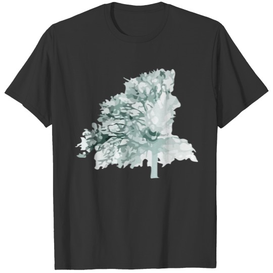 Head, Snow, Tree T-shirt