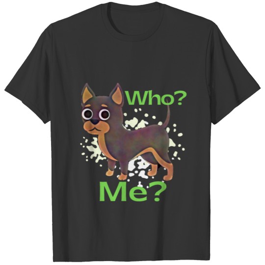 Who Me? Guilty Puppy Meme T-shirt