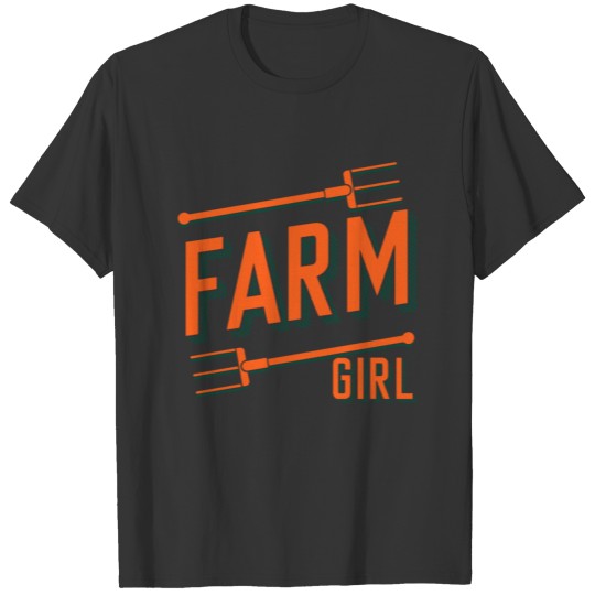 farmer agriculture pitchfork tractor gift T-shirt