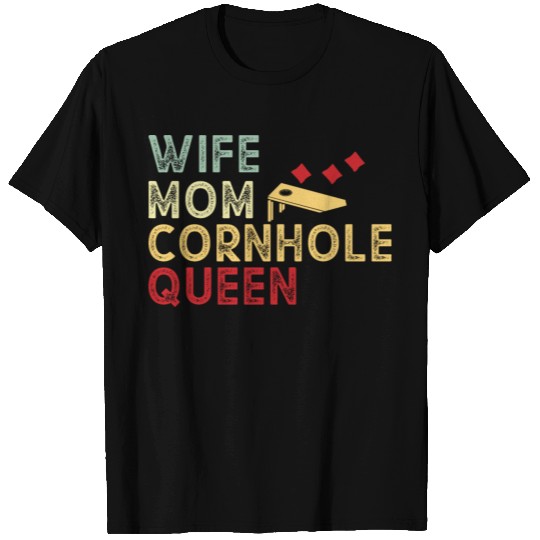 Wife Mom Cornhole Queen T Shirts