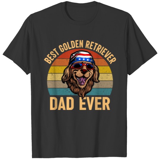 BEST GOLDEN RETRIEVER DAD EVER T-shirt
