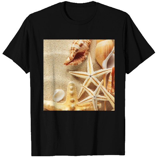 Beach Photography Neck Gator Sand Starfish T Shirts