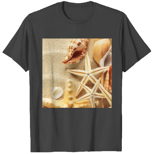 Beach Photography Neck Gator Sand Starfish T Shirts