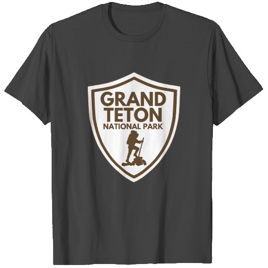 Grand Teton National Park Hiker Wyoming Adventure T Shirts