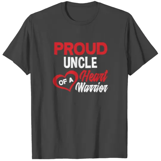 Proud Uncle Congenital Heart CHD Awareness T Shirts