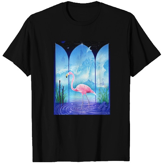 Cosmic Flamingo T Shirts