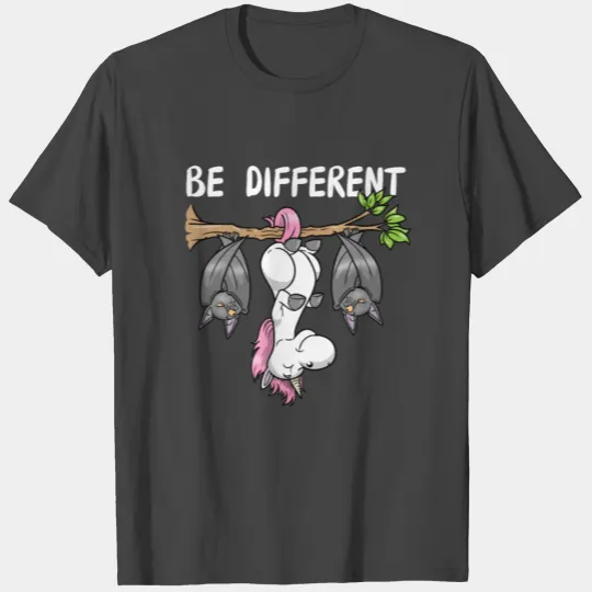 Unicorn Bat Fairytale Be Different T Shirts
