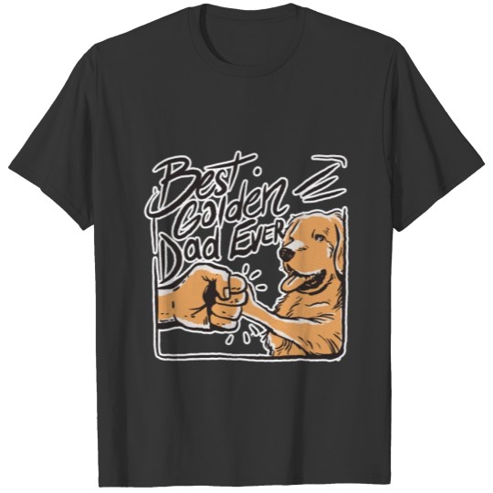 Best Golden Retriever Dad Ever Funny Dog Lover T-shirt