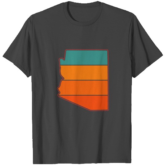 Arizonna Retro Sunset 5 Color Palette T Shirts