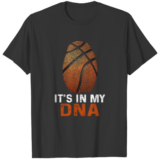 basketball it's in my dna gift basketball player T-shirt