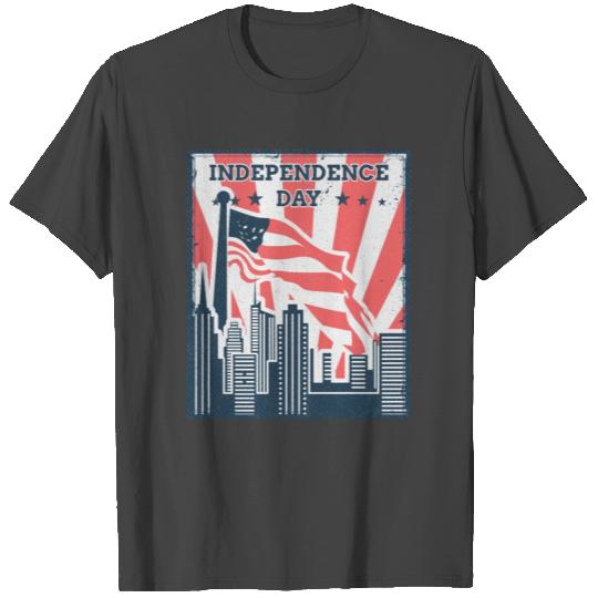 Statue Of Liberty Happy Independence Day 4th of Ju T Shirts