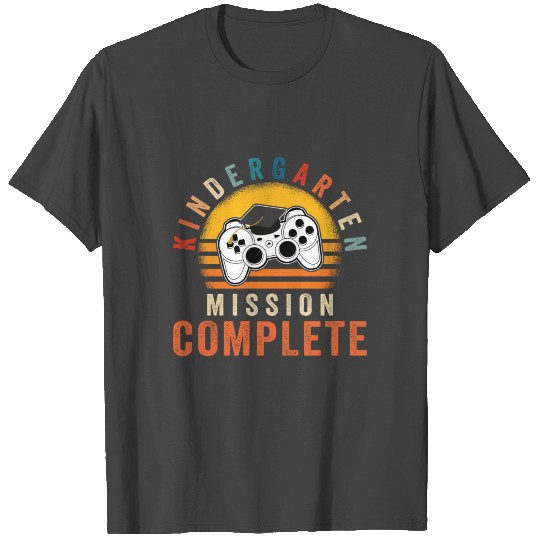 Kindergarten Mission Complete Gamer Boy T Shirts