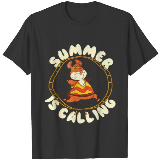 Workout Hamster Summer is Calling T-shirt