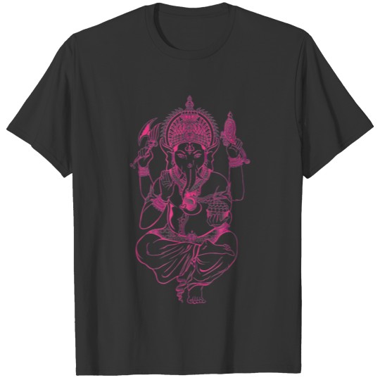 Ganesh Symbol Yoga Hindu Men Women Meditation Gift T Shirts