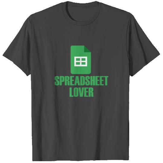 Spreadsheet Lover Excel Accountant Accounting T Shirts