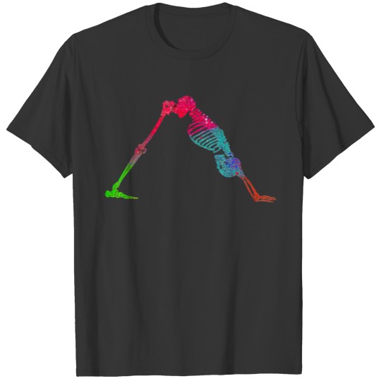 Artistic Abstract Yoga Pose Downward Dog T T Shirts