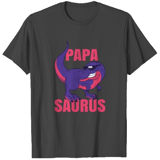 Papasaurus T Rex Funny Dinosaur Papa Saurus T Shirts