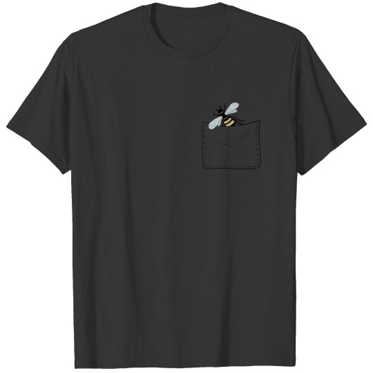 Bee in breast pocket T Shirts