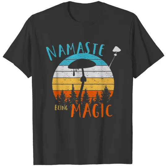 Namaste Being Magic Cute and Funny Yoga Magic T Shirts