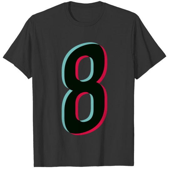 8 - jersey number - Tiktok glitch T Shirts