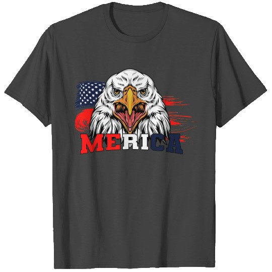 Eagle Mullet 4th of July American Flag Merica USA T Shirts