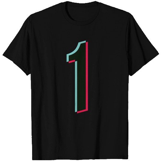 1 - jersey number - Tiktok glitch T Shirts