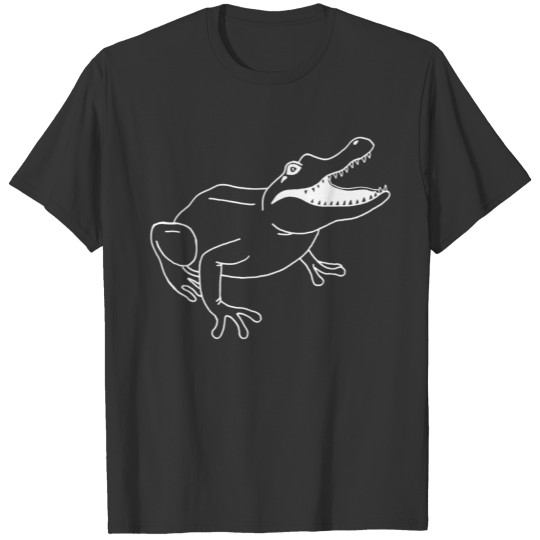 White frog crocodile T Shirts