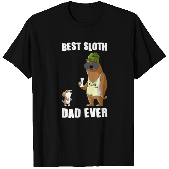 Sloth father father's day gift T Shirts