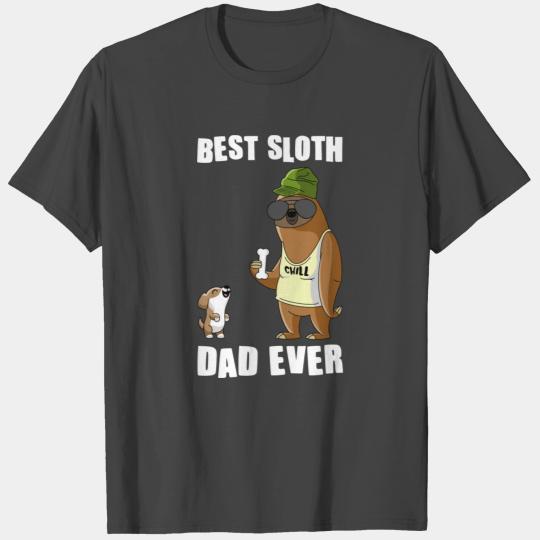 Sloth father father's day gift T Shirts