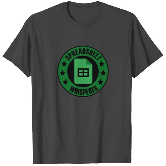 Spreadsheet Whisperer Excel Accountant Accounting T Shirts