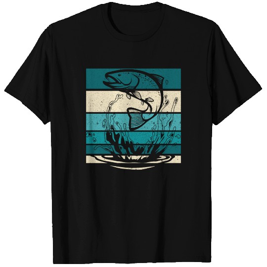 Retro Vintage Trout Fishing T Shirts