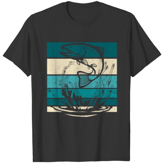 Retro Vintage Trout Fishing T Shirts