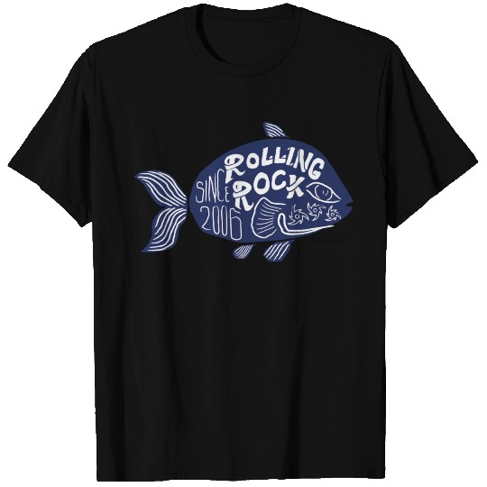 Rolling Rock / Fish T Shirts