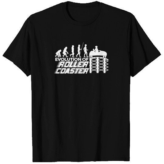 Amusement park roller coaster looping track T Shirts