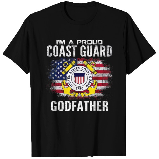 Im A Proud Coast Guard Godfather With American T Shirts
