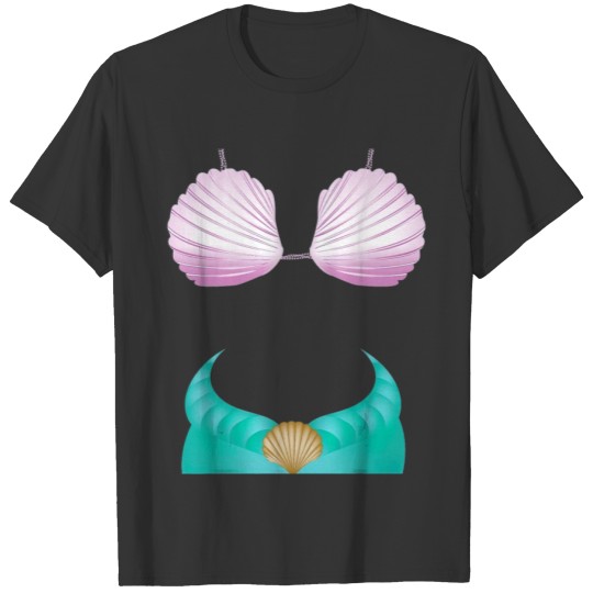 Mermaid Halloween Costume Cool Magical DressUp T-shirt