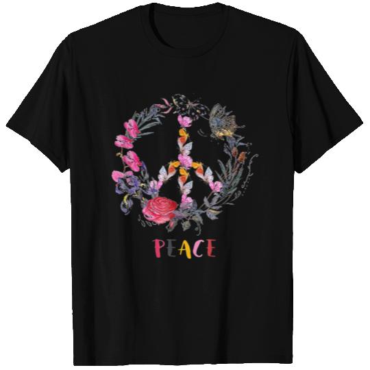 Peace Butterfly men women 5 colors T Shirts