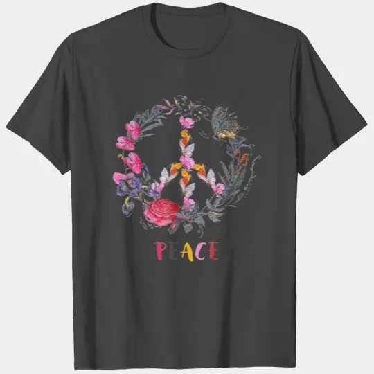 Peace Butterfly men women 5 colors T Shirts