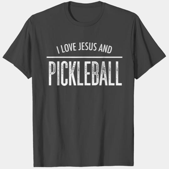 I Love Jesus and Pickleball Christian Sports T T Shirts