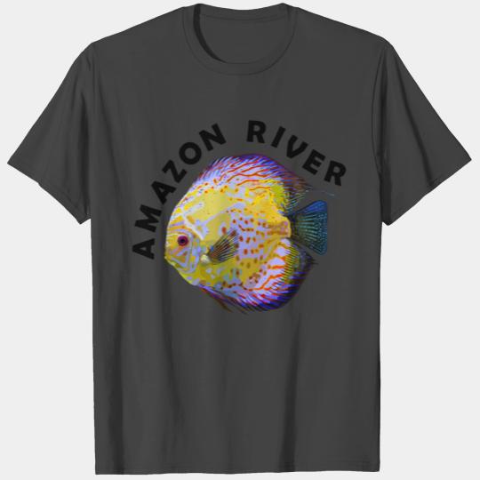 Amazon River Discus Fish Symphysodon - Freshwater T Shirts