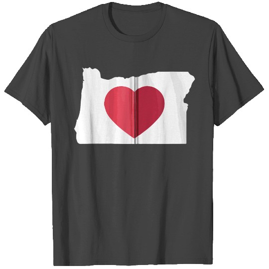 I Love Oregon Or State Pride Heart Gift Zip Gift T T Shirts
