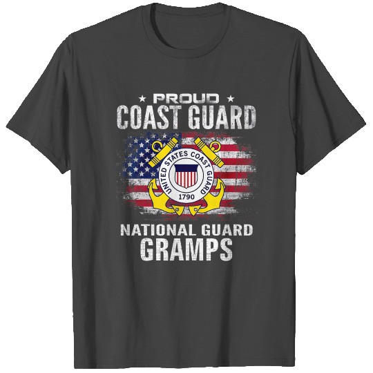 Proud Coast Guard National Guard Gramps With T Shirts