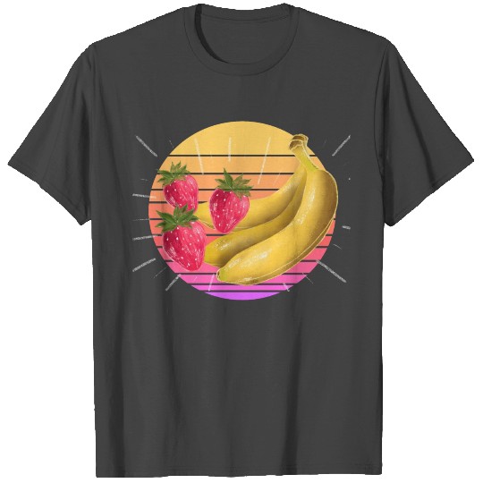 Strawberry Banana Sunset T Shirts