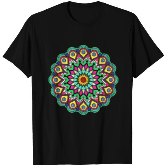 Dotted mandala design T Shirts