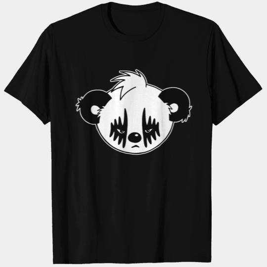 cute sad Black Metal panda T Shirts