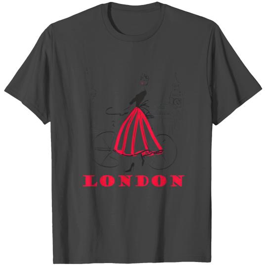 London T woman Big Ben Bicycle t 5 T Shirts